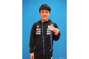張本智和選手が男子ワールドカップ銅メダルを獲得